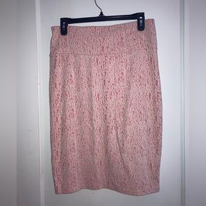 Lularoe Pink Cassie Pencil Skirt